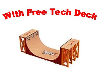 Tech deck vert ramp